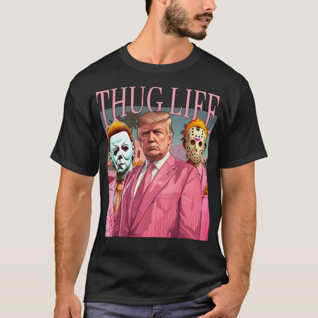 Trump Thug Life T Shirt (Framsida)