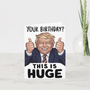 Trump Thumbs Up Birthday Card - Enastående Firande Kort