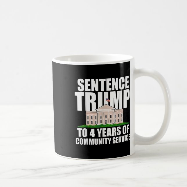 Trump till 4 års samhällstjänst 2 kaffemugg (Höger)