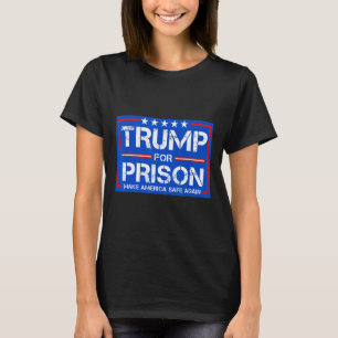 Trump till fängelse 2025 Rollig Trump 2 T Shirt