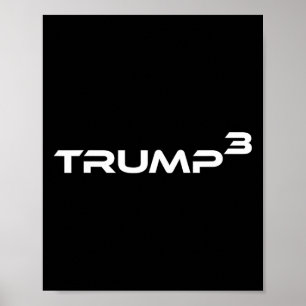 Trump Times 3-val in 28 igen USA Funny Merch Poster