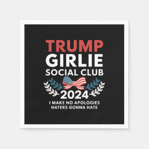 Trump tjej Coquette Social Club båge val Pappersservett