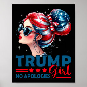 Trump-tjej Inga Ursäkter Rufsigt Uppslaget Singel Poster