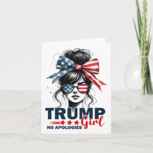 Trump-tjej Inga Ursäkter Rufsigt Uppslaget Singlar Kort