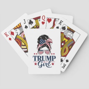 Trump tjej rödis Trump 2024 val amerikansk Casinokort