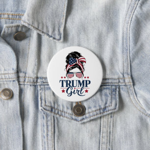Trump tjej rödis Trump 2024 val amerikansk Knapp