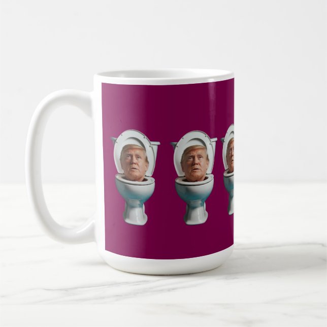 Trump Toilet Mug Kaffemugg (Vänster)