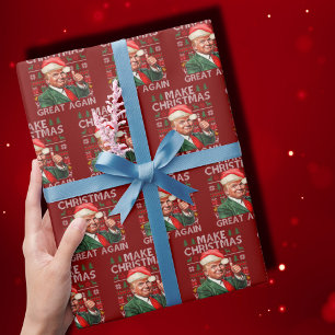 Trump Tomte Gör julen stor igen Presentpapper