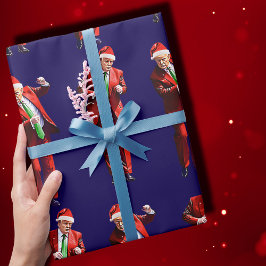 Trump Tomte | Trump Dans Julpresent Presentpapper