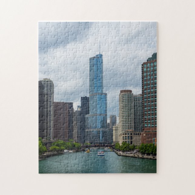 Trump Torn Chicago Pussel (Vertikal)