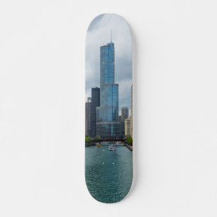 Trump Torn Chicago River Skateboard Bräda 20,5 Cm