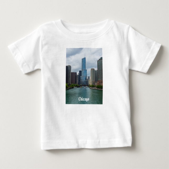 Trump Torn Chicago River T Shirt (Framsida)