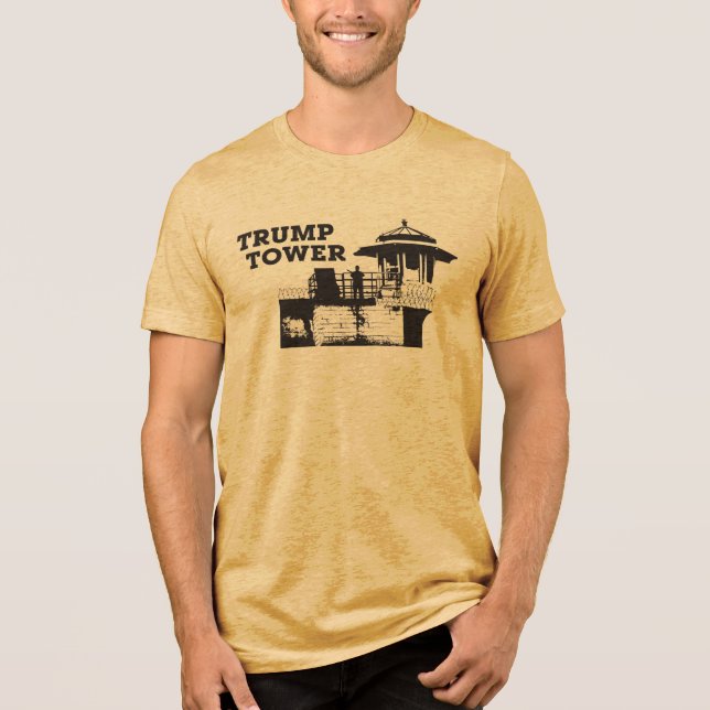Trump Tower (Black on Light) T-Shirt (Framsida)