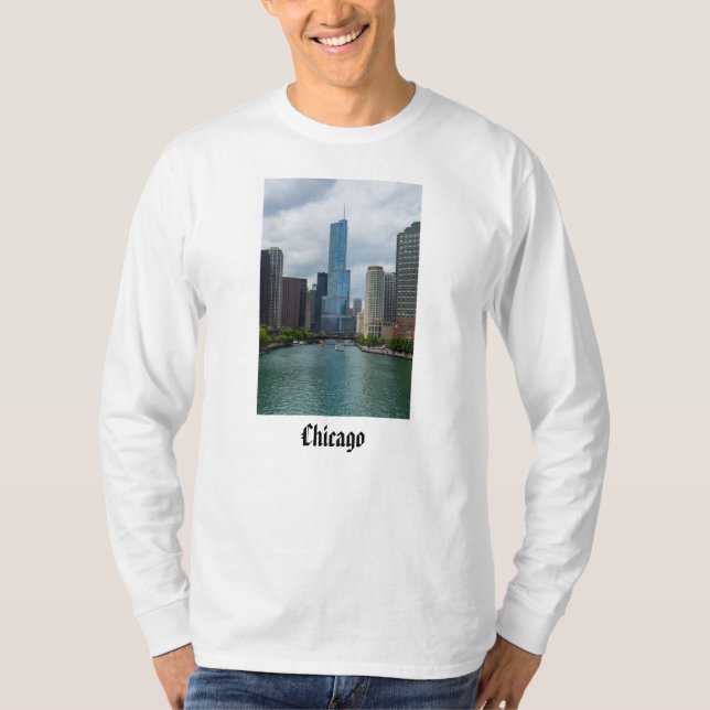 Trump Tower Chicago River T Shirt (Framsida)