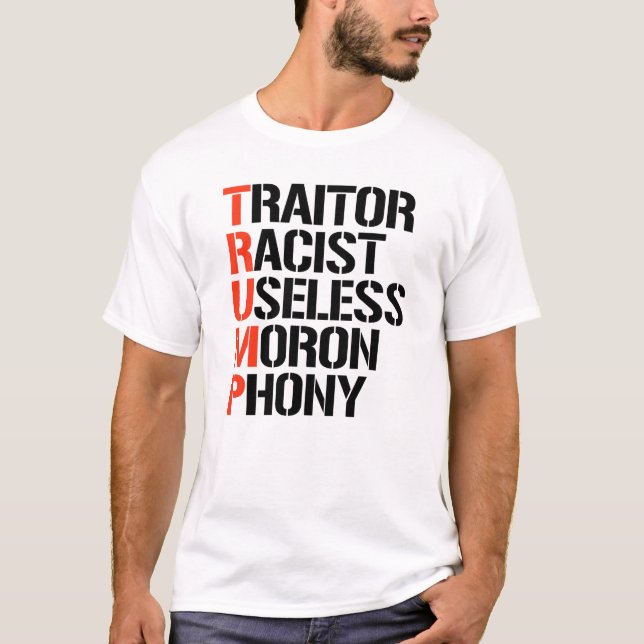 Trump Traitor T Shirt (Framsida)