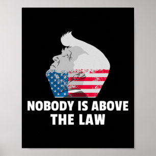 Trump Tröja Ingen Är Ovanför Lagen Anti Trump Poster