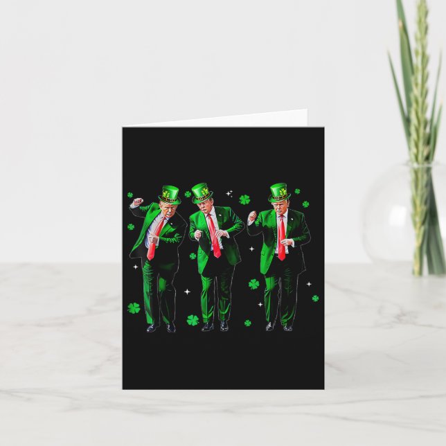 Trump-trump 2024 Gör St patricks day Underbar Kort (Framsida)