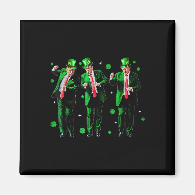 Trump-trump 2024 Gör St patricks day Underbar Magnet (Framsidan)
