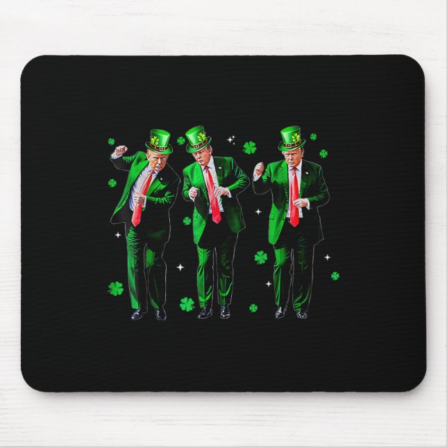 Trump-trump 2024 Gör St patricks day Underbar Musmatta (Framsidan)