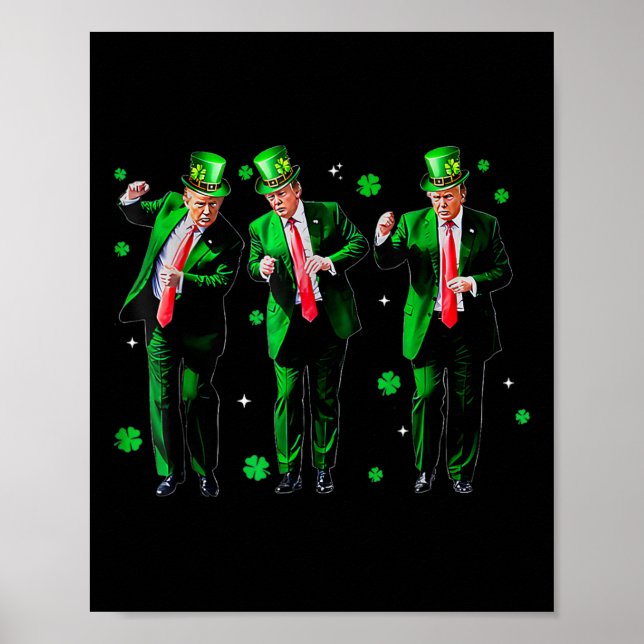 Trump-trump 2024 Gör St patricks day Underbar Poster (Framsidan)