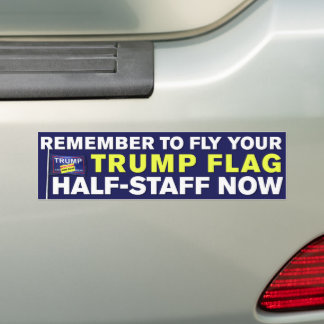 Trump-Trump-antitrump för Borttappad med halvperso Bildekal