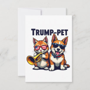Trump Trump gör våra sällskapsdjur Säkra igen Trum Tack Kort