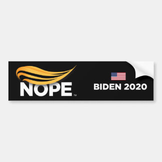 Trump, Trump Nope, Biden 2020 Bildekal