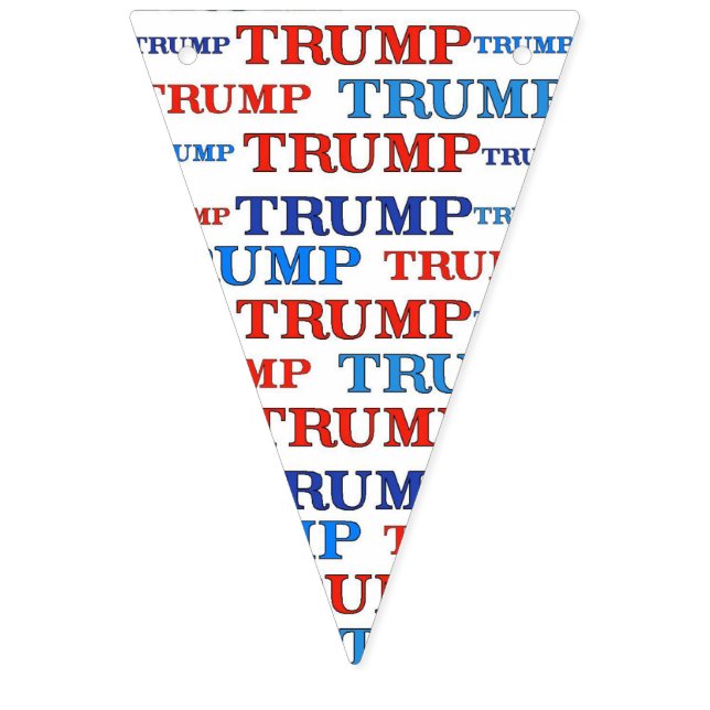 TRUMP TRUMP PARTY BANNER VIMPLAR (Sextonde flaggan)