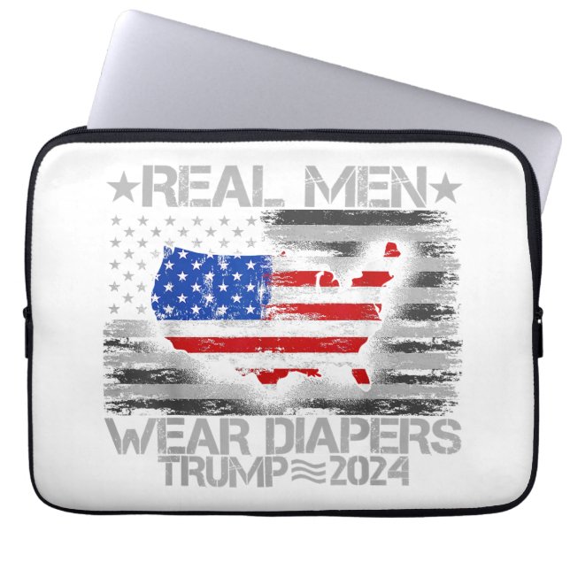 Trump Trump Shirt Real Manar Bära Diaper Trump 202 Laptop Fodral (Framsidan)