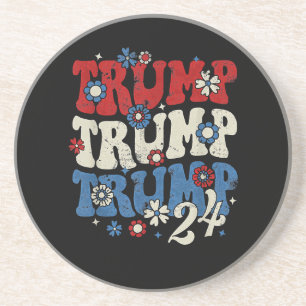 Trump Trump Trump 2024 Retro Underlägg