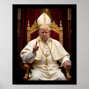 Trump Trump Trump President Trump Vatican Chr Poster