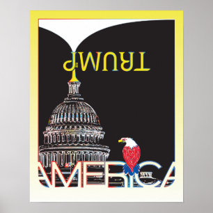 TRUMP Trumpet & Huvudstad Poster