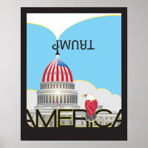 TRUMP Trumpet & Huvudstad Poster