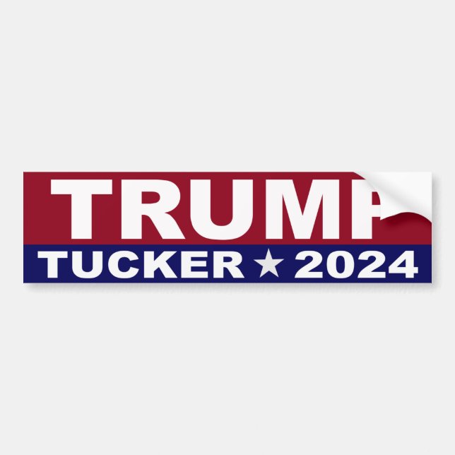 Trump Tucker 2024 Bildekal (Framsidan)