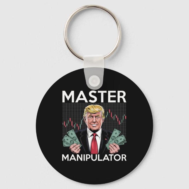 Trump Tull Börskrasch  Nyckelring (Framsida)