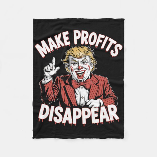 Trump Tull tull recession meme försvinner vinster Fleecefilt (Framsidan)