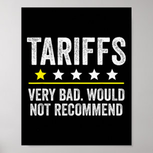 Trump-tull USA Skulle Inte Recommendera Tullar Rol Poster