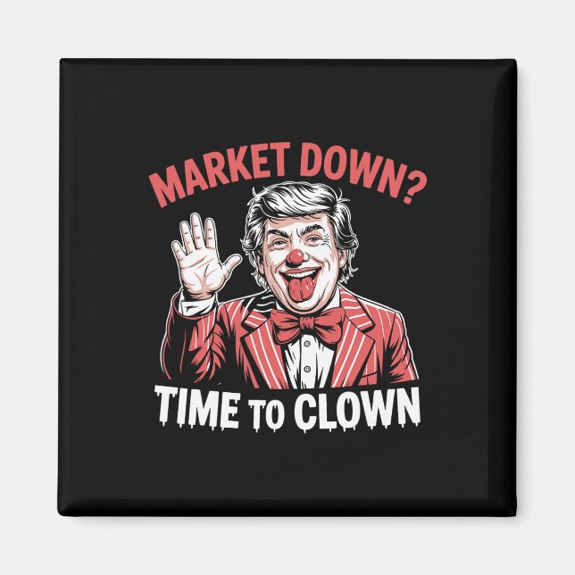 Trump-tullar recession meme Marknader ner Tid att  Magnet (Framsidan)