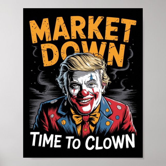 Trump-tullar recession meme marknader ner tid att  poster (Framsidan)