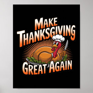 Trump Turkey Lung 2024 Gör Thanksgivingen Underbar Poster