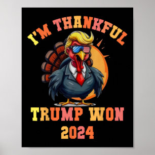 Trump Turkiet Lustigt medlemme Jag är tacksam Trum Poster