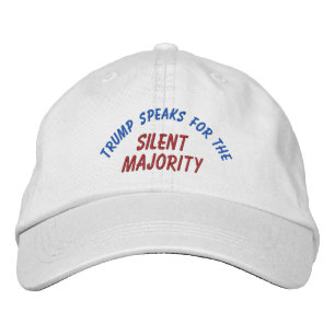 Trump Tyst Majoritet broderade Hat Broderad Keps