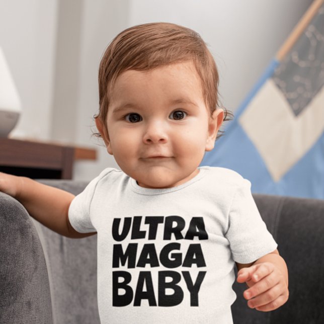 TRUMP ULTRA MAGA BABY JUMPSUIT ONE PEICE T SHIRT (Skapare uppladdad)