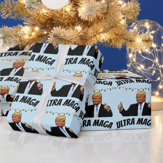 TRUMP ULTRA MAGA CHRISTMAS WRAPPING PAPPER PRESENTPAPPER (Helgdagar)