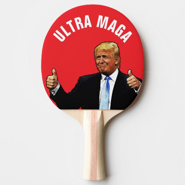 TRUMP ULTRA MAGA Ping Pong Paddle Pingisracket (Framsidan)