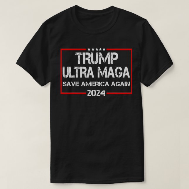 Trump Ultra Maga Spara America Recep 2024 Funny Tr T Shirt (Design framsida)