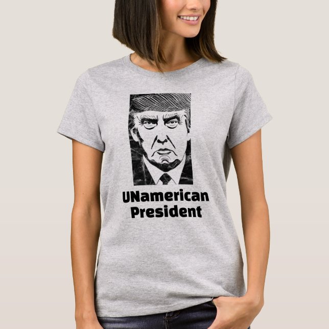 Trump/UNamerican President T-Shirt (Framsida)