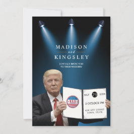 Trump Underbarare 💍 Patriot Bröllop Inbjudningar