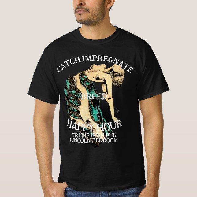 Trump Undergivna Hustrur Avelsprogram Börjar T Shirt (Framsida)