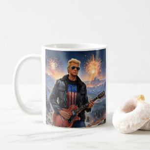 Trump-uppspelning av elektriskt Guitar-montering R Kaffemugg